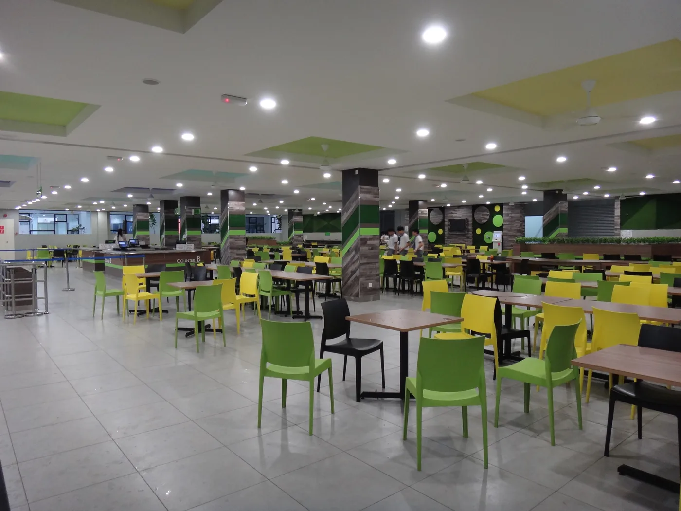 Food-court seating at the EduCity Hub